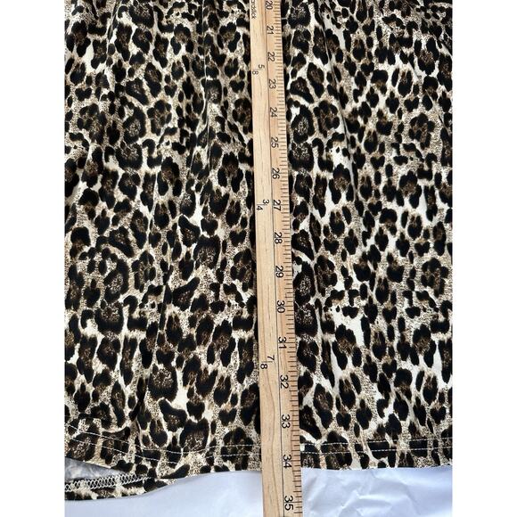Women’s Sz L Long Cardigan Duster Sweater Animal Print Long Sleeve Pockets - Picture 15 of 15
